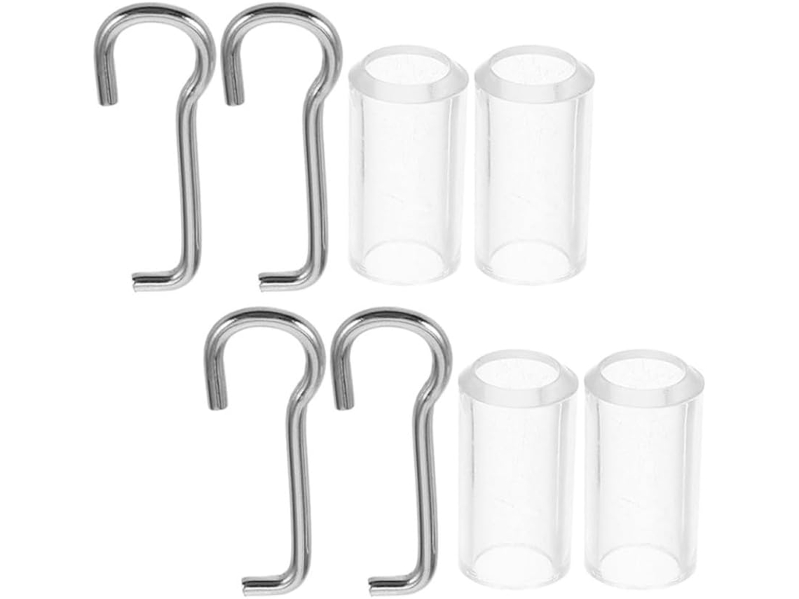 Kit De Reparo Kallory Com 4 Peças, Incluindo Ganchos E Tubos De Plástico Aço Inoxidável Para Persianas Horizontais Fácil