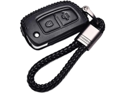 Capa De Couro Para Controle Remoto Carro Compatível Com Nissan X Trail Juke Qashqai Micra Pulsar 2014-2018rz 2sb