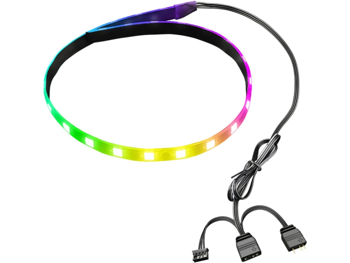 Fita De Led Argb Magnética De 15,7 Polegadas E 5 V Argb Aura Sync Para Pc, Para Decoração De Gabinete De Computador Brilvibera