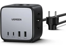 Carregador de Parede UGREEN DigiNest Cube Power Strip (65W - 2 Portas USB -C - 1.8M - Preto)
