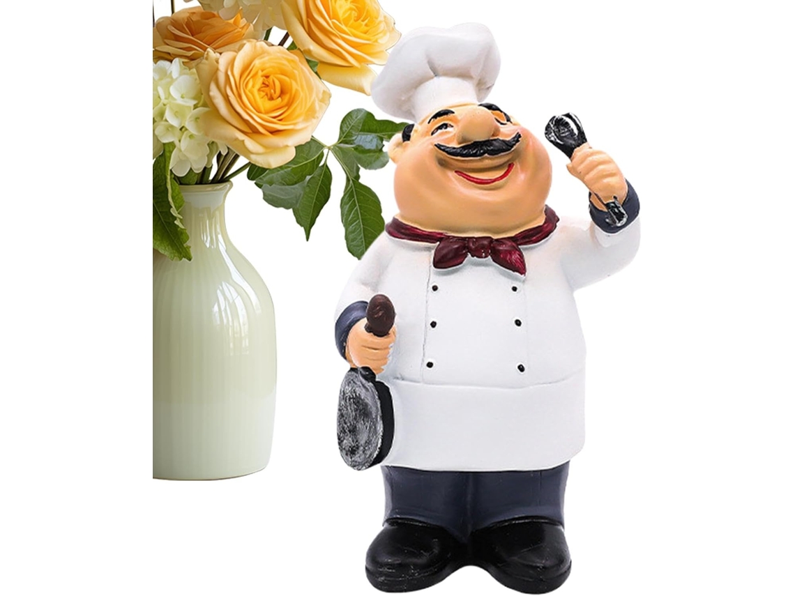 Estatuetas De Chef Para Decoração De Cozinha, Pequenas Estatuetas Decorativas E |