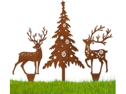 Decorações Natalinas para Exterior, Placas Externass Às Intempéries, Enfeites de Natal, Estacas para Jardim, para as CHABERLU