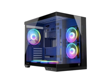 Caixa Semitorre ATX MODECOM Volcano Panorama APEX ARGB (Cinzento - Midi-Tower)