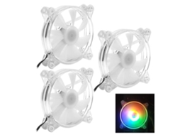 HURRISE Ventilador de Resfriamento de Caixa de Computador com Luz Fria 120Mm 12V 4Pin