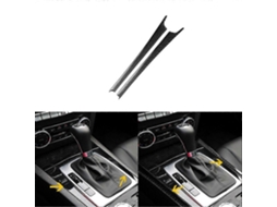 Conjunto De 2 Peças De Acabamento Lateral Da Consola Em Fibra De Carbono Para Mercedes-benz Classe C W204 07-10