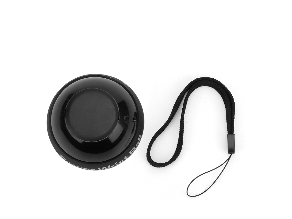 Aparelho de exercícios de força muscular ATS com bola giratória autoiniciável para braços e pulsos (preto)