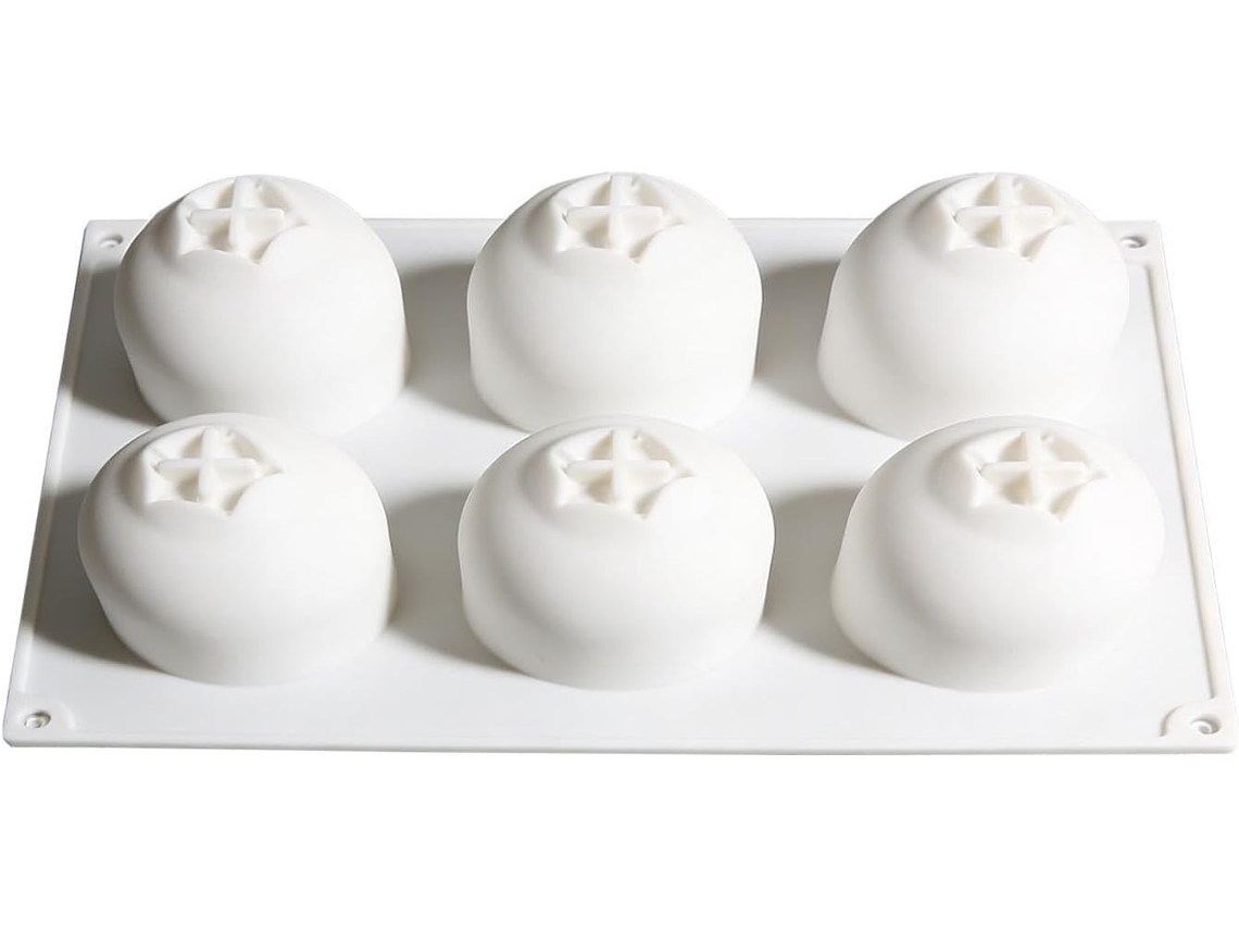 Formas De Silicone Para Assar Com 6 Cavidades, Resistentes Ao Calor.