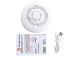 Monitor De Qualidade Do Ar Interior Wifi Com Co2 Voc Temperatura Umidade