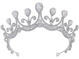 Coroa De Noiva Em Liga Metálica Com Strass Brilhantes, Tiara Elegante Em Formato De Lágrima, Acessório De Cabelo.