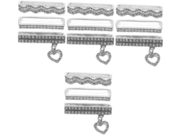 Conjunto De 12 Pingentes Strass Para Pulseira Relógio Inteligente,