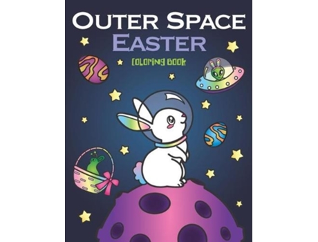 Livro outer space easter coloring book de nyx spectrum (inglês)