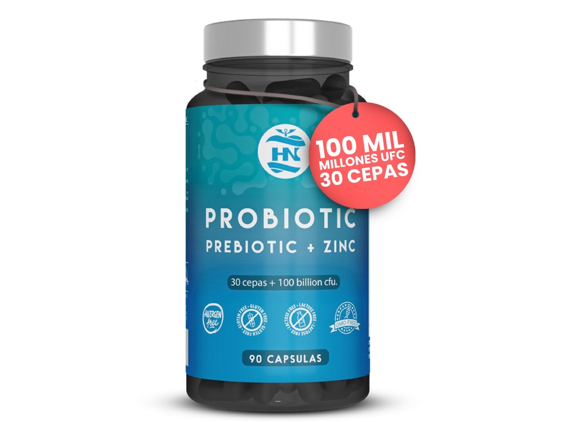 Probióticos E Prebióticos Intestinais 90 Caps 30 Estirpes Bacterianas Prebióticos E Probióticos Com Zinco Inulina Para Suporte Imunitário Hn