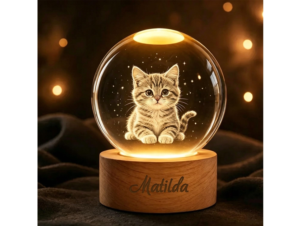 Luminária Noturna Led Personalizada Em Formato De Bola Uma Homenagem A