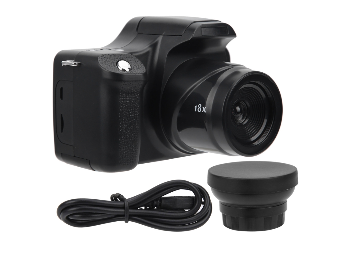 2026 câmera Digital Hd Slr com Tela Lcd de 3,0 Polegadas, Zoom 18x e Gravação de Vídeo