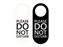 Placa De Acrílico Para Porta Não Perturbe, Dupla Face. Vayotoy