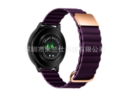 Pulseira De Couro Genuíno Com Fecho Magnético Reverso Para Samsung Galaxy Watch 4flor De Cerejeira 20mm Yunzii (com 2 Barras De Mola)