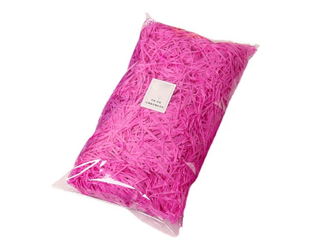 Enchimento Papel Pintado Raffia 100g Rosa Claro