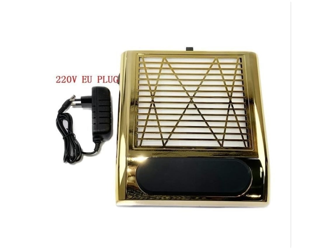 Cortador de unhas, aspirador silencioso, ferramentas de qualidade profissional, 110-220 V, base europeia, banhado a ouro.