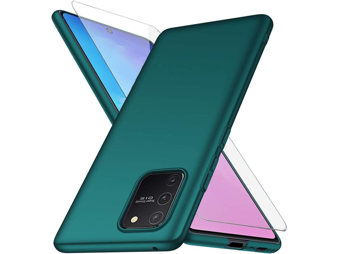 Película de Ecrã Lite Proteção Cascalho para Samsung Galaxy S10 HONGWE. Vidro Temperado Verde