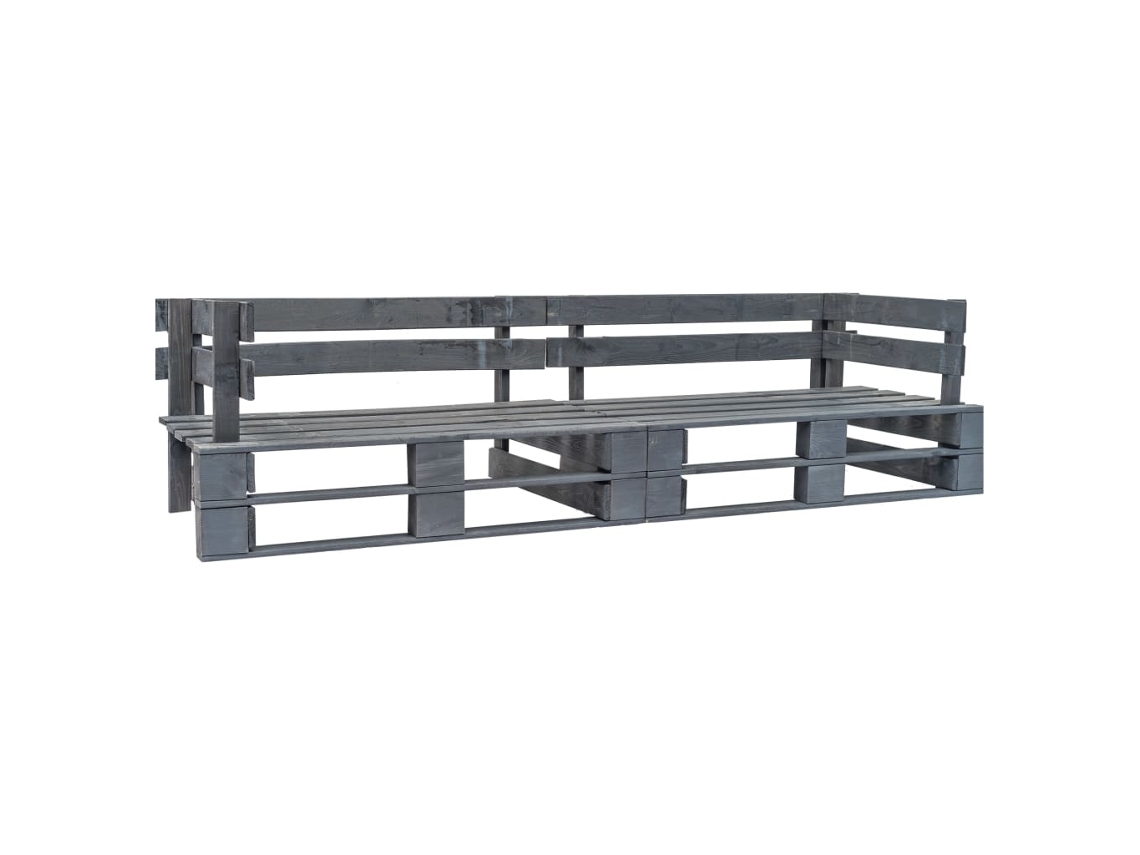 Pallet Sofa, Pallet Sofas Vidaxl Cinzeto Madeira De Pinho Impregnada (n/a)