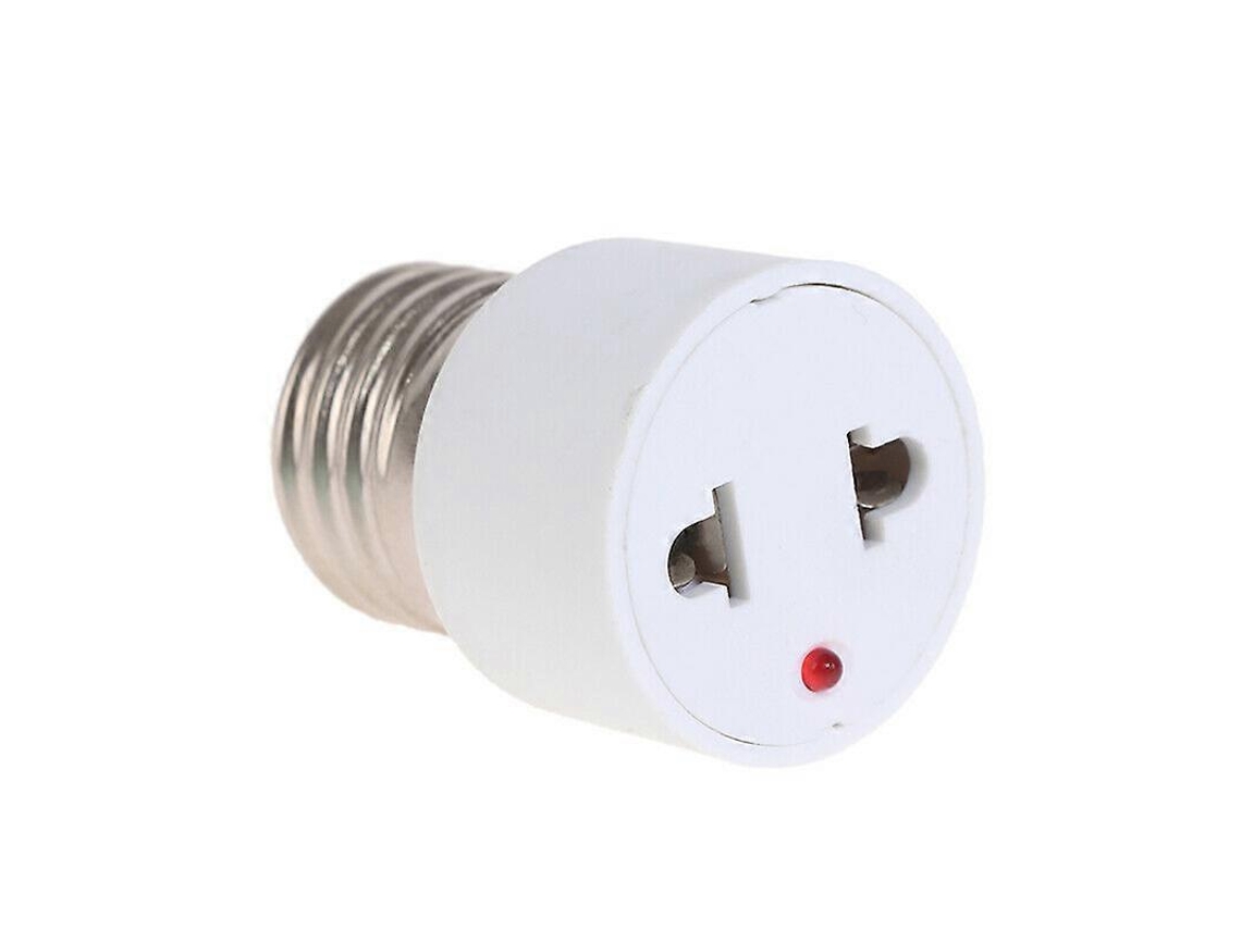 Adaptador de bucha E27 para tomada, suporte de lâmpada Edison com contato de cobre e resistente ao calor | S/MARCA