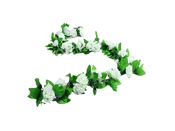 Unidades Falsa Videira De Rosas Flores Artificiais Hera Pendente Para Decoração Doméstica Hotel Escritório Festa Casamento Jardim Arte (2,3 M)