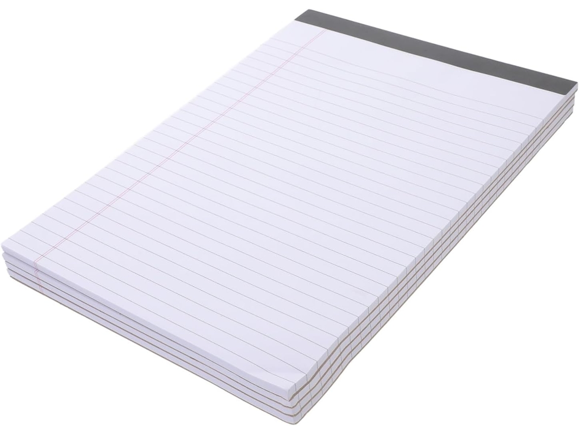 4 Peças De Notes Lignés Bloc-notes Déchirable Pratique Pour Travail Et Étude