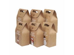 6 Unidades De Saco De Papel De Natal Allinless