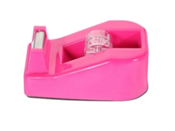 Dispensador de Fita Adesiva em Rolo, Portátil, Compacto, com Design Elegante, em Aço Inoxidável Rosado, para Armazenamento de Fita. GOKOCO