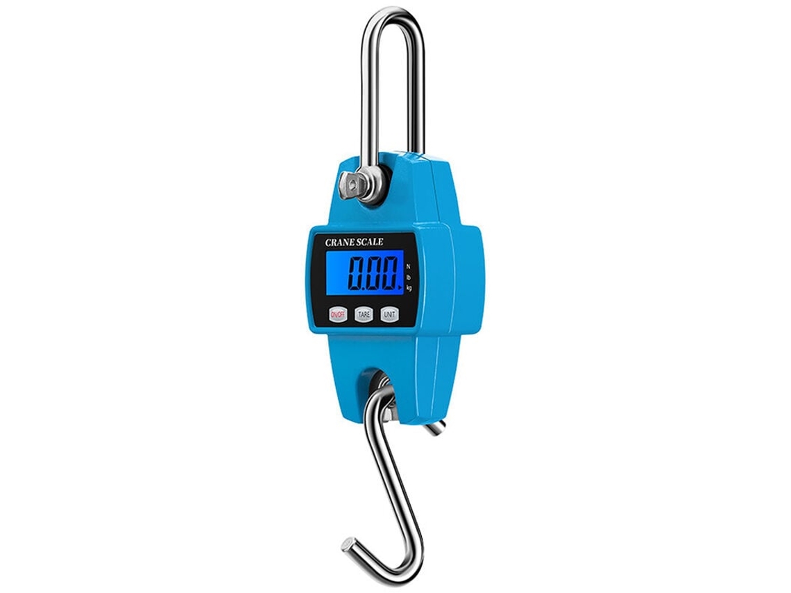 Balança Eletrônica de Gancho Digital para Guindaste, 300 Kg/50 G, Mini de Elevação Industrial, para Bagagens, Piscicultura e Caça, Azul AQUAFORGE