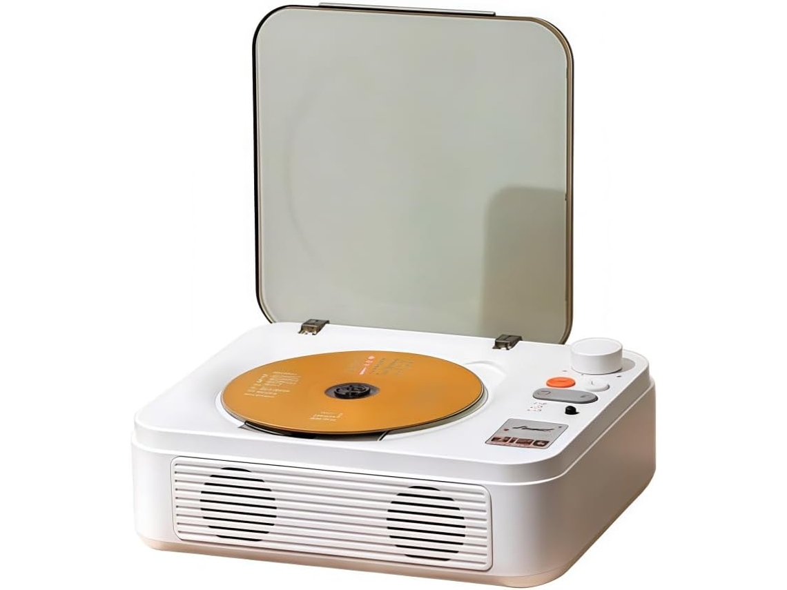 Leitor De Cd Portátil Tosuny Com Bluetooth, Leitor De Cd Mesa Com Alto Falantes Hifi Duplos, Música Retrô Com Usb E