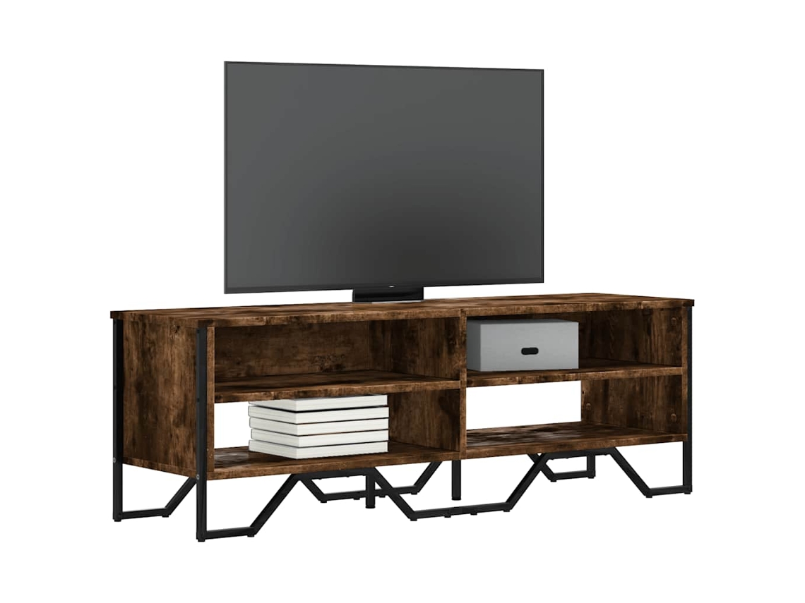 Vidaxl Móvel De Tv 122x34x41 Cm Derivados De Madeira Carvalho Fumado