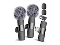 Mini Microfone De Lapela Sem Fio Para Android, Ideal Para Gravação De Vídeo, Vlog E Podcast. Nostalgia88
