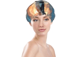 Touca De Banho Feminina, Reutilizável, Impermeável, Dupla Camada, Com Elástico, Ideal Para Cabelos Longos