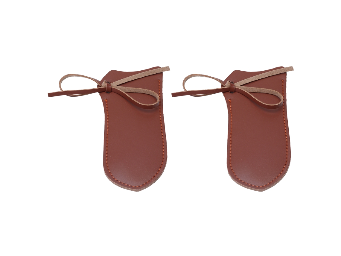 Capa de Alça de Ferro Fundido com Design de Penduração, Isolamento Térmico, Couro Pu, 2pcs S/MARCA