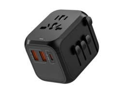 Adaptador De Viagem Universal Mundial Com Pd20w, 2 Usb, 1 Usb, C E 1 Tomada Ca, Adaptador De Tomada Internacional, Para Alemanha, Eua E Inglaterra