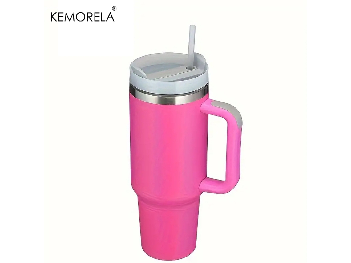 (estilo 12) Copo Térmico De Aço Inoxidável Com Alça, Tampa E Canudo, Modelo Feminino