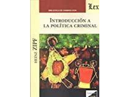 Livro Introducción A La Política Criminal de Heinz Zipf (Espanhol)