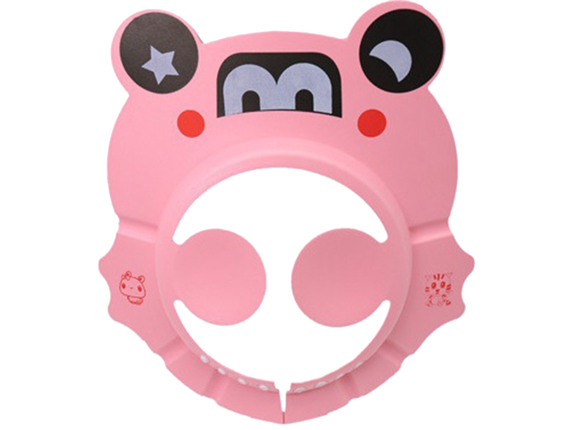 Chapéu Banho Bebé LAXISCREED Ajustável Protetor Rosa