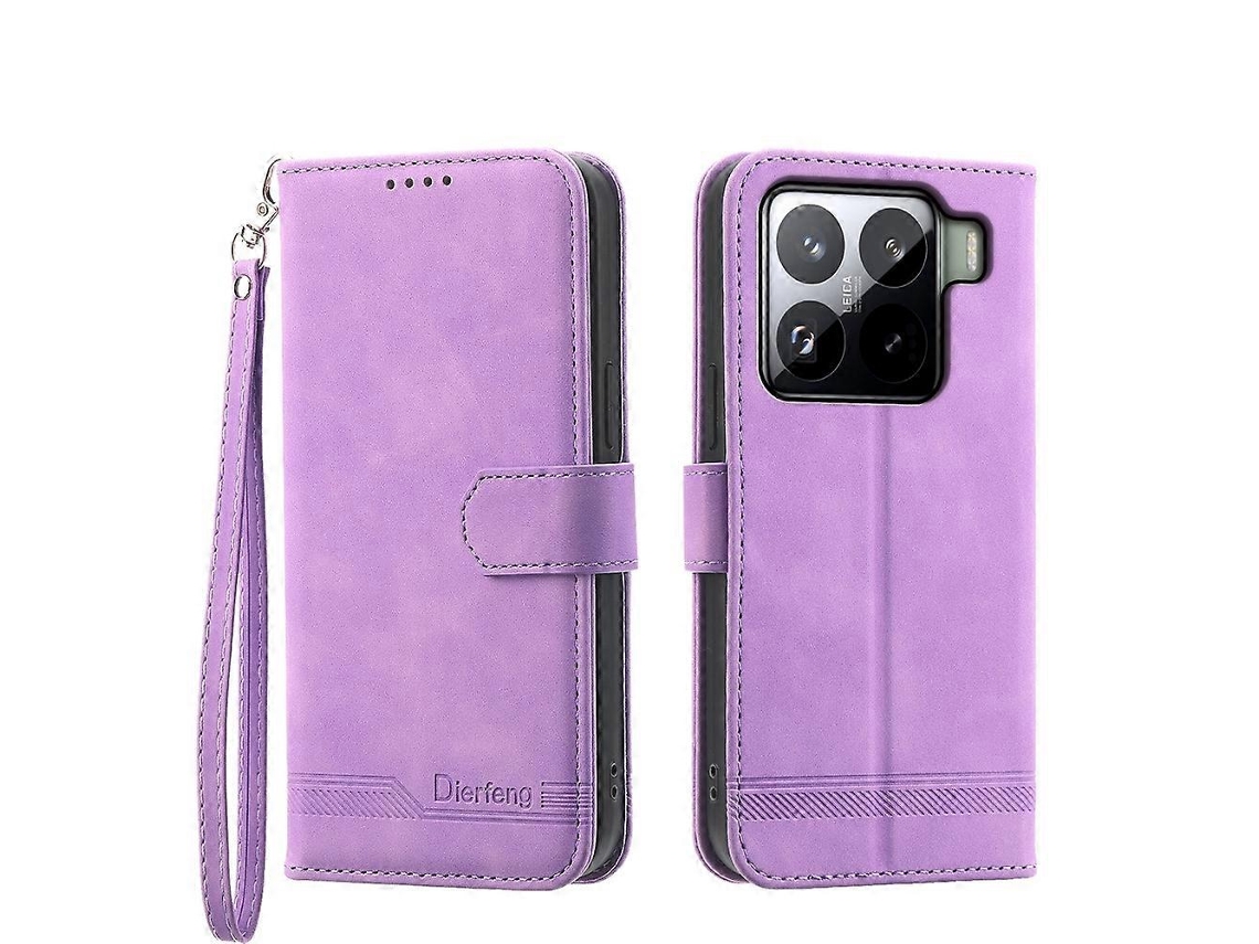 Capa Para Celular Dierfeng Dream Line Em Tpu E Couro Pu Híbrido Para Xiaomi 17 Pro Max