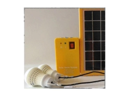 Painel Solar De 3 W, Kit Com 2 Lâmpadas, Sistema Solar, Economia De Energia, Luz Solar Interna Recarregável Olysi Shop