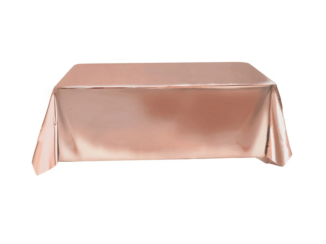Toalha de Mesa GUIRCA Ouro Metalizado E Rosa 137X274 Cm