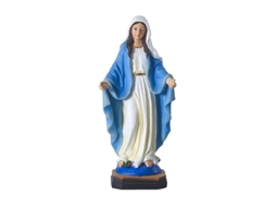 Ornamento De Estátua De Resina Série Religiosa 21,5 Cm Ícone Católico Da Virgem Maria Slowmoose (fmy)