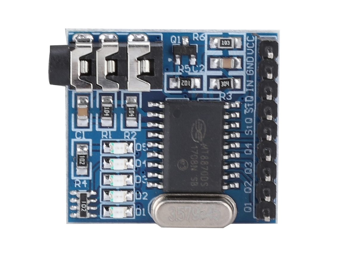Aetheria módulo Decodificador de Voz Dtmf Mt8870 com Indicadores Led para Telefone Áudio