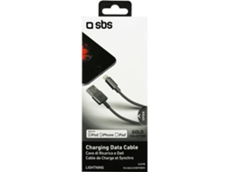 Cabo SBS 26298 (USB - Lightning - 1m - Prateado) — USB - Lightning | 1 m