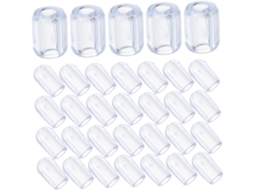 Protetores Transparentes Para Pés De Pia, Capa Flexível De Pvc 4mm E Clipes Para Tubos 5mm, 80 Peças Para Pias Pequenas