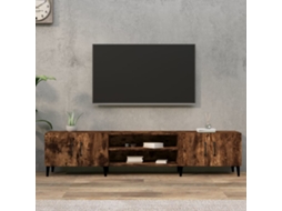 Vidaxl Móvel De Tv 180x31,5x40 Cm Derivados De Madeira Carvalho Fumado