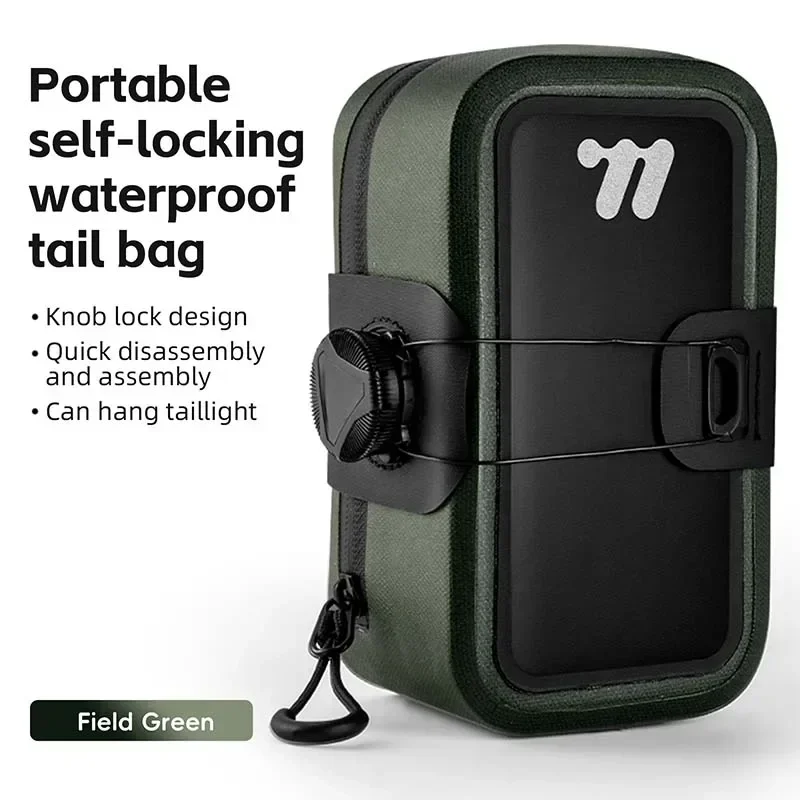 Bolsa de Selim MDUG, portátil, para ferramentas de bicicleta, verde