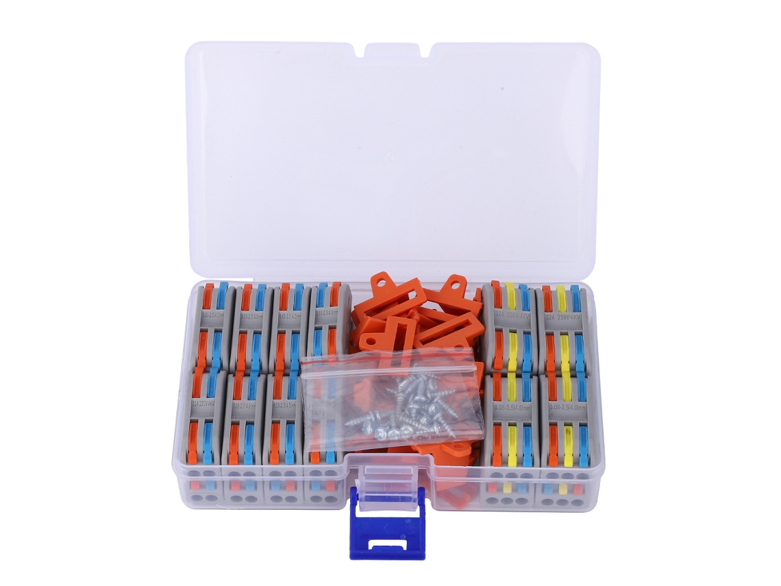 Laxiscreed Conectores De Fios Coloridos Para Fios Entre 11-28awg, 2 E 3 Pinos