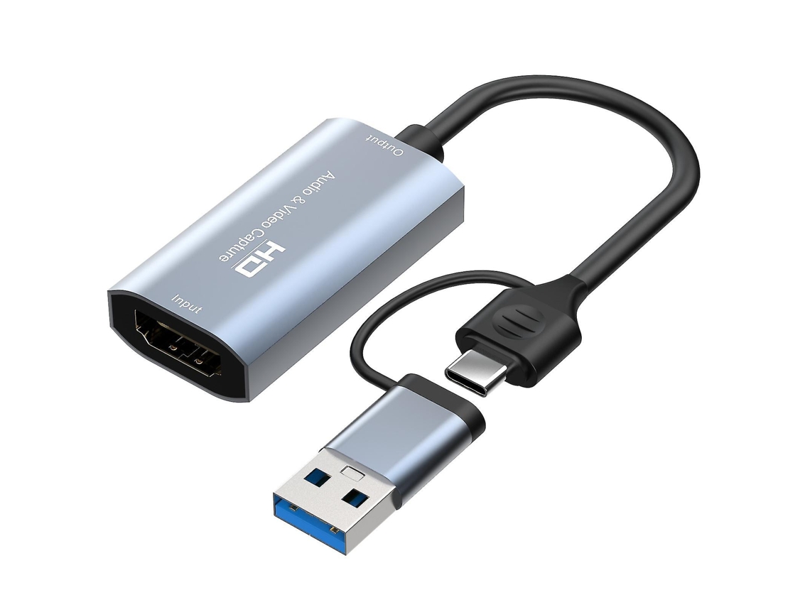 Placa De Vídeo Para Gravação De Vídeo 4k Hd Hdmi Para Adaptador Conversor De Vídeo Usb Tipo C Slowmoose